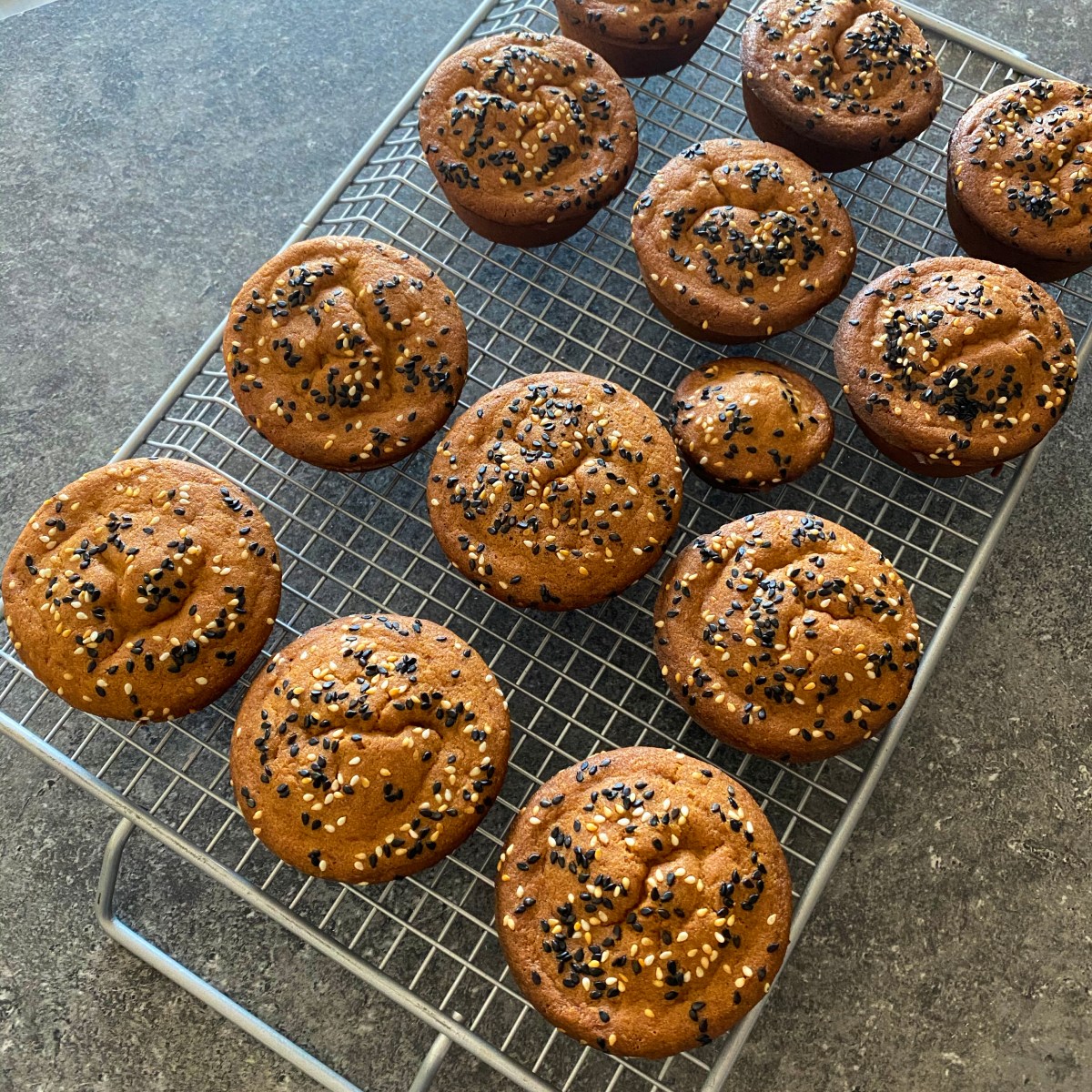 Mochi Muffins with Sesame&nbsp;Seeds